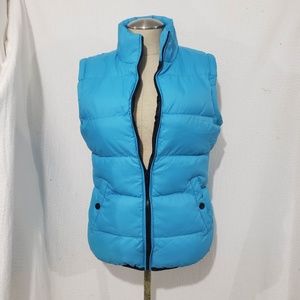TAKE TWO Clothing  Outwear Blue Nylon Puffer Vesr